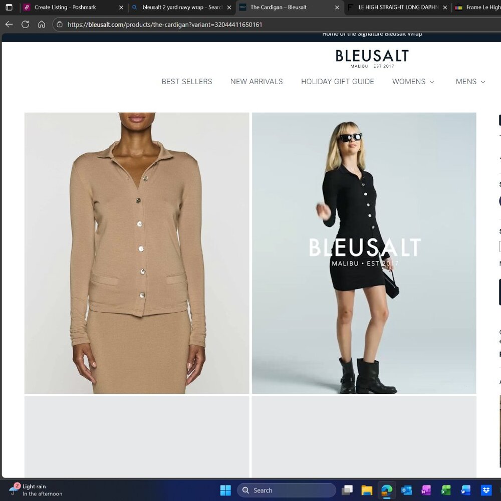 Bleusalt The Cardigan in Camel Size 5